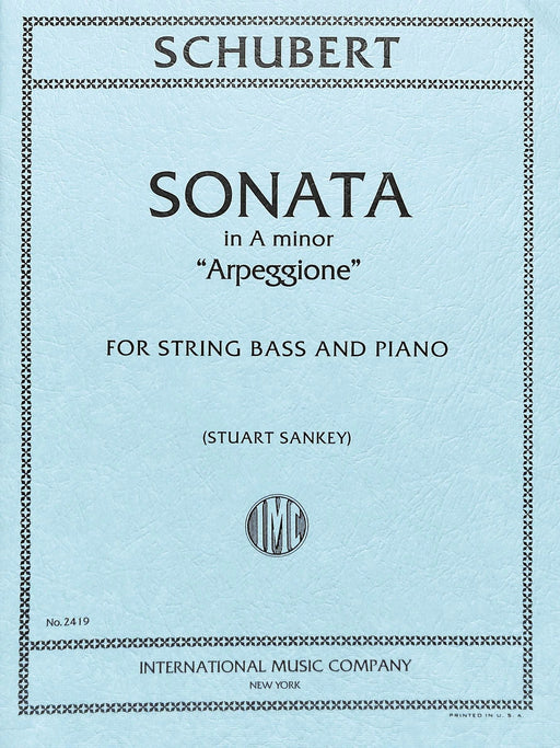 Sonata in A minor (Arpeggione) (solo tuning) 舒伯特 奏鳴曲 小調 低音大提琴 (含鋼琴伴奏) 國際版 | 小雅音樂 Hsiaoya Music