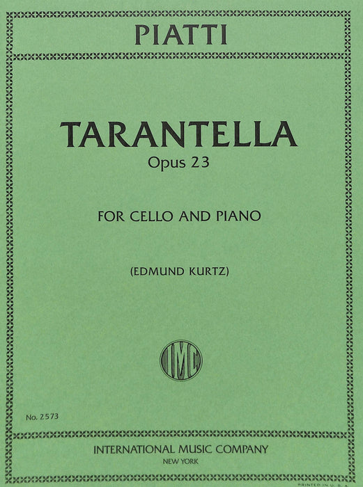 Tarantella, Opus 23 塔蘭泰拉作品 大提琴 (含鋼琴伴奏) 國際版 | 小雅音樂 Hsiaoya Music