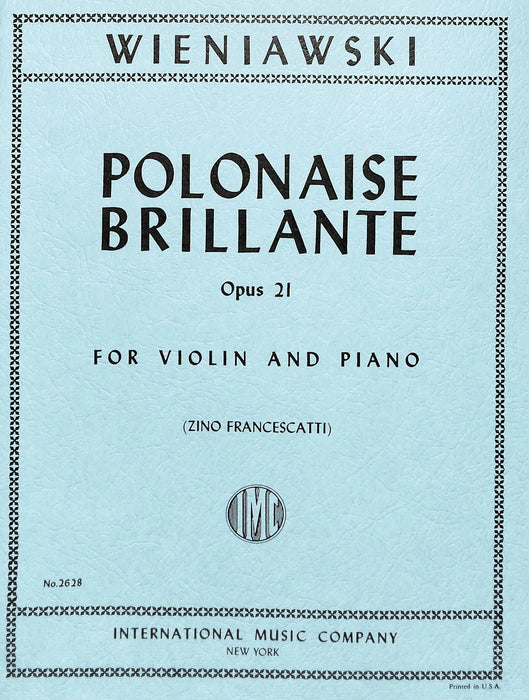Polonaise Brillante in A major, Op. 21 波蘭舞曲 大調 小提琴 (含鋼琴伴奏) 國際版 | 小雅音樂 Hsiaoya Music