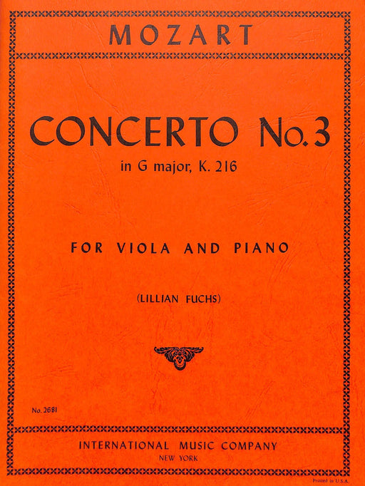 Violin Concerto No. 3 in G Major, K. 216 莫札特 小提琴協奏曲 大調 中提琴 (含鋼琴伴奏) 國際版 | 小雅音樂 Hsiaoya Music