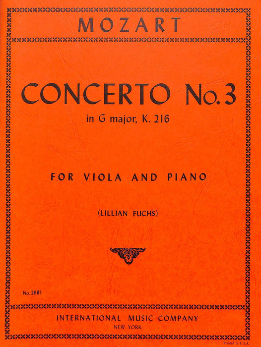 Violin Concerto No. 3 in G Major, K. 216 莫札特 小提琴協奏曲 大調 中提琴 (含鋼琴伴奏) 國際版 | 小雅音樂 Hsiaoya Music