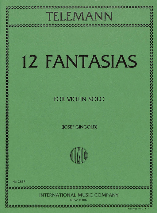 Twelve Fantasias 泰勒曼 幻想曲 小提琴獨奏 國際版 | 小雅音樂 Hsiaoya Music