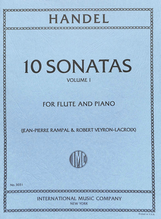 Ten Sonatas Volume I 韓德爾 奏鳴曲 長笛 (含鋼琴伴奏) 國際版 | 小雅音樂 Hsiaoya Music