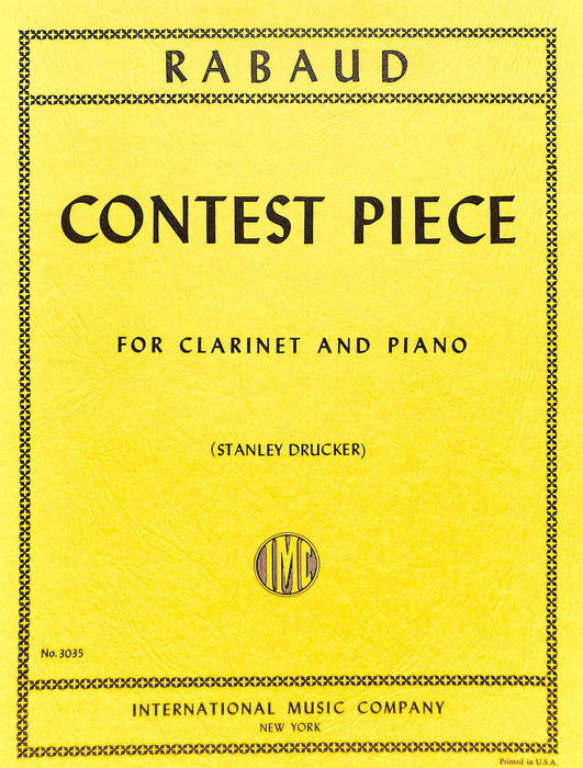 Contest Piece, Opus 10 拉波 小品作品 豎笛 (含鋼琴伴奏) 國際版 | 小雅音樂 Hsiaoya Music