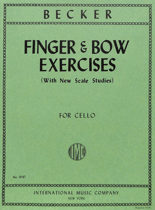Finger & Bow Exercises (with New Scale Studies) 貝克爾胡果 音階練習曲 大提琴獨奏 國際版 | 小雅音樂 Hsiaoya Music