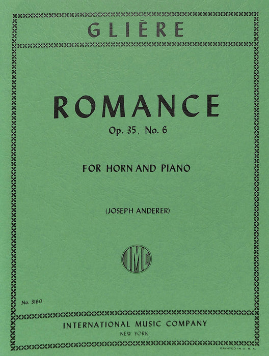 Romance, Op. 35 No. 6 浪漫曲 法國號 (含鋼琴伴奏) 國際版 | 小雅音樂 Hsiaoya Music