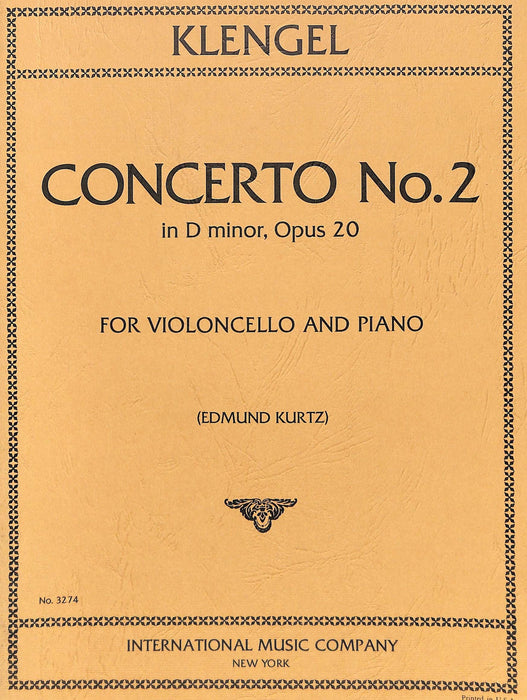 Concerto No. 2, Opus 20 協奏曲 作品 大提琴 (含鋼琴伴奏) 國際版 | 小雅音樂 Hsiaoya Music