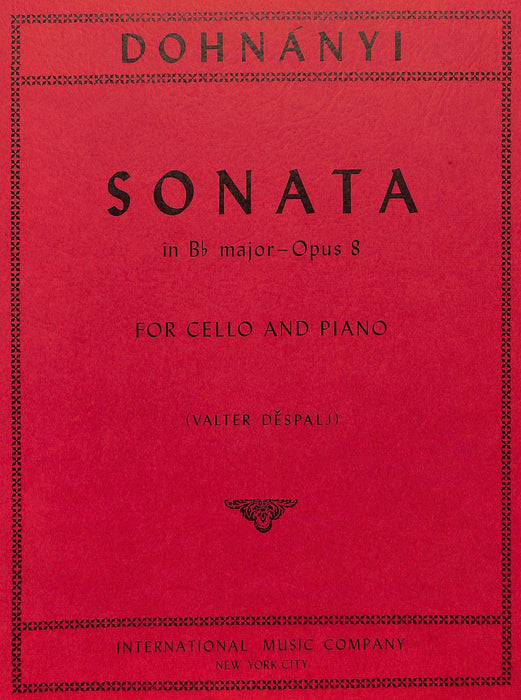 Sonata in B-flat Major, Opus 8 奏鳴曲 大調作品 大提琴 (含鋼琴伴奏) 國際版 | 小雅音樂 Hsiaoya Music