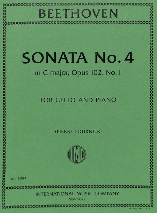 Sonata No. 4 in C minor, Opus 102, No. 1 貝多芬 奏鳴曲 小調作品 大提琴 (含鋼琴伴奏) 國際版 | 小雅音樂 Hsiaoya Music