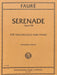 Serenade, Opus 98 佛瑞 小夜曲作品 大提琴 (含鋼琴伴奏) 國際版 | 小雅音樂 Hsiaoya Music