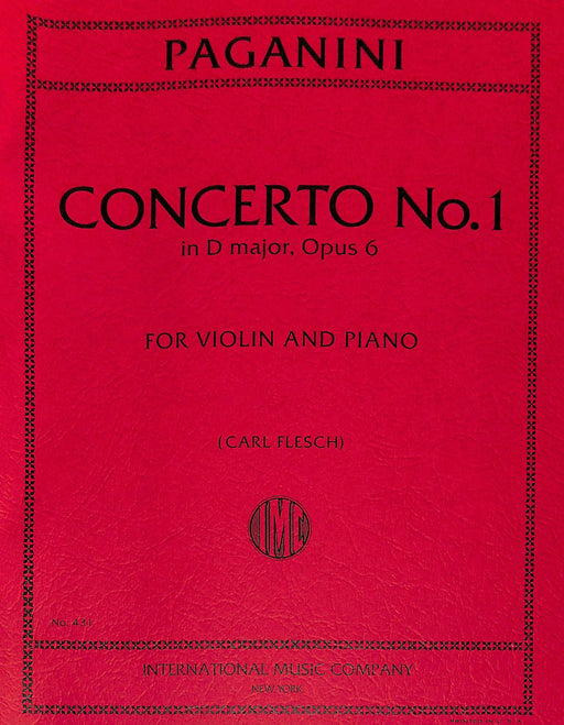 Concerto No. 1 in D Major, Opus 6 with Cadenzas by Flesch and Sauret 協奏曲 大調作品 裝飾樂段 小提琴 (含鋼琴伴奏) 國際版 | 小雅音樂 Hsiaoya Music