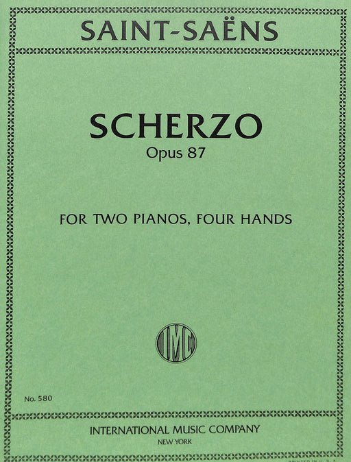 Scherzo, Opus 87 聖桑斯 詼諧曲作品 雙鋼琴 國際版 | 小雅音樂 Hsiaoya Music