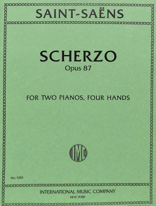 Scherzo, Opus 87 聖桑斯 詼諧曲作品 雙鋼琴 國際版 | 小雅音樂 Hsiaoya Music