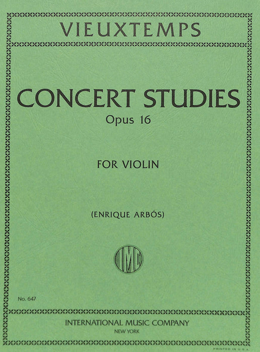 Six Concert Studies, Opus 16 維歐當 音樂會練習曲 小提琴獨奏 國際版 | 小雅音樂 Hsiaoya Music