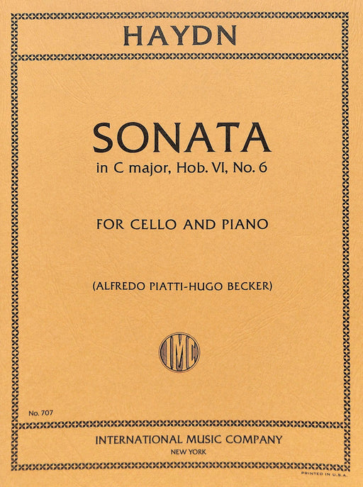 Sonata in C Major (Hob. VI, No. 6) 海頓 奏鳴曲 大調 大提琴 (含鋼琴伴奏) 國際版 | 小雅音樂 Hsiaoya Music