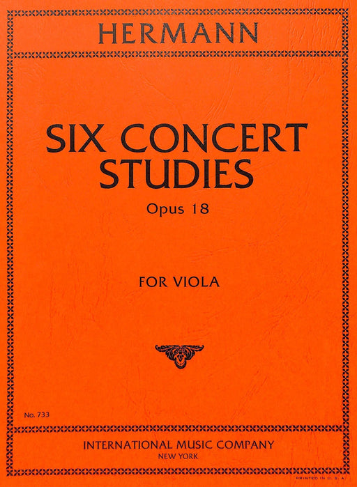 Six Concert Studies, Opus 18 音樂會練習曲 中提琴獨奏 國際版 | 小雅音樂 Hsiaoya Music