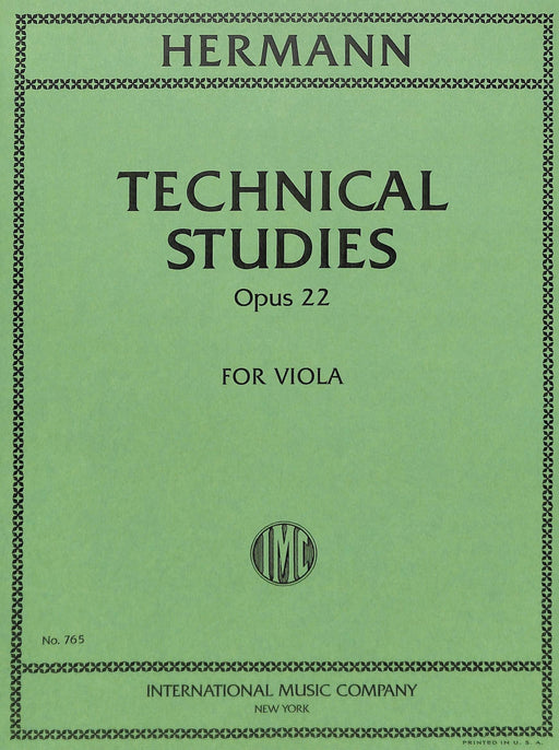 Technical Studies, Opus 22 練習曲 中提琴獨奏 國際版 | 小雅音樂 Hsiaoya Music