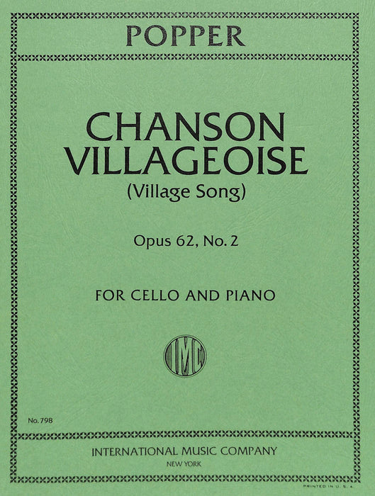Village Song, Opus 62, No. 2 波珀爾 歌作品 大提琴 (含鋼琴伴奏) 國際版 | 小雅音樂 Hsiaoya Music