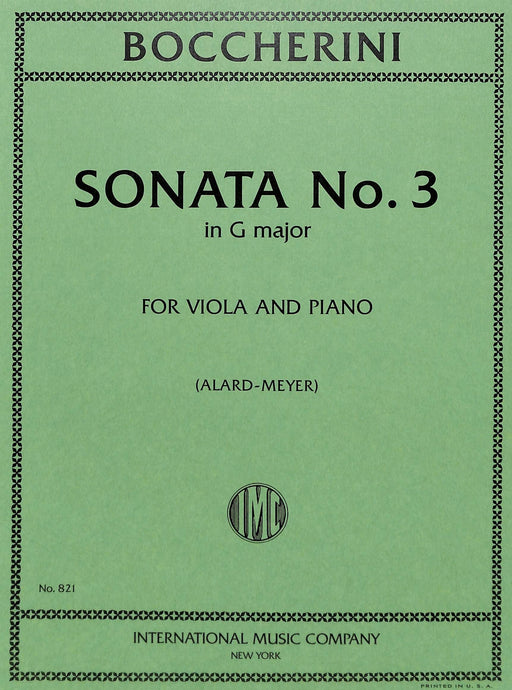 Sonata No. 3 in G Major 玻凱利尼 奏鳴曲 大調 中提琴 (含鋼琴伴奏) 國際版 | 小雅音樂 Hsiaoya Music