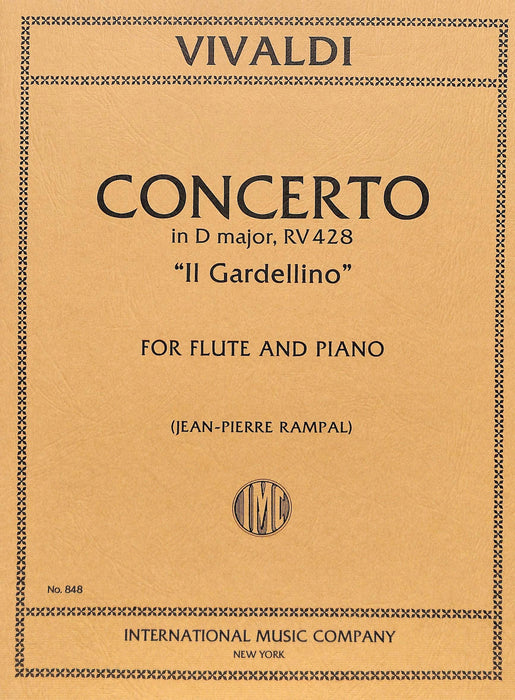 Concerto in D Major, RV 428 Il Gardellino 韋瓦第 協奏曲 大調 長笛 (含鋼琴伴奏) 國際版 | 小雅音樂 Hsiaoya Music