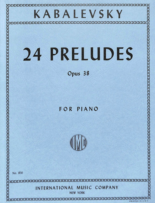 24 Preludes, Opus 38 前奏曲作品 鋼琴獨奏 國際版 | 小雅音樂 Hsiaoya Music