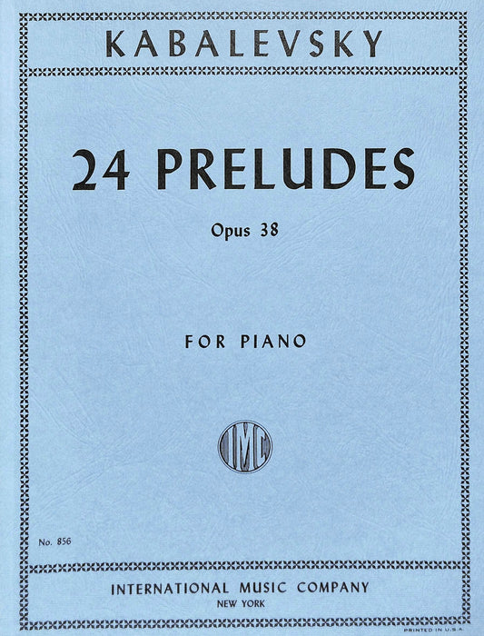 24 Preludes, Opus 38 前奏曲作品 鋼琴獨奏 國際版 | 小雅音樂 Hsiaoya Music