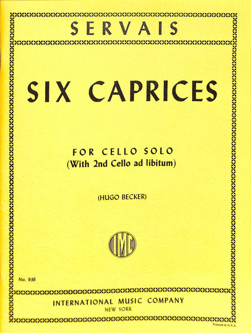 Six Caprices (with 2nd cello), Opus 11 隨想曲 大提琴作品 大提琴獨奏 國際版 | 小雅音樂 Hsiaoya Music