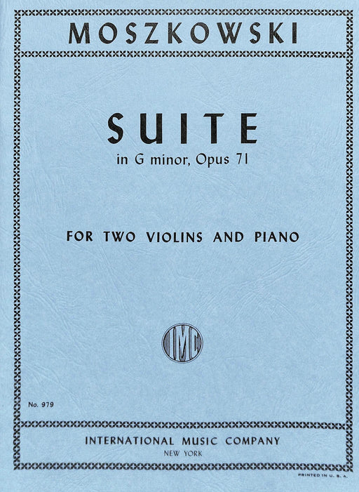 Suite, Op. 71 莫什科夫斯基 組曲 小提琴 (2把以上含鋼琴伴奏) 國際版 | 小雅音樂 Hsiaoya Music