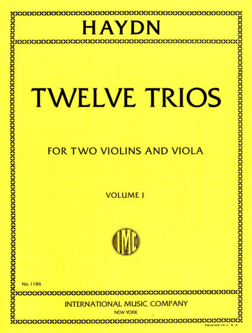 Twelve Trios 1 Vol. 1 海頓 弦樂三重奏 國際版 | 小雅音樂 Hsiaoya Music