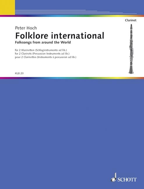 Folklore international Folksongs from around the World 民謠 民謠 輪唱曲 豎笛 2把 朔特版 | 小雅音樂 Hsiaoya Music