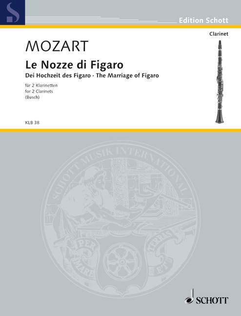 Le Nozze di Figaro The Marriage of Figaro 莫札特 費加洛婚禮 豎笛 2把 朔特版 | 小雅音樂 Hsiaoya Music