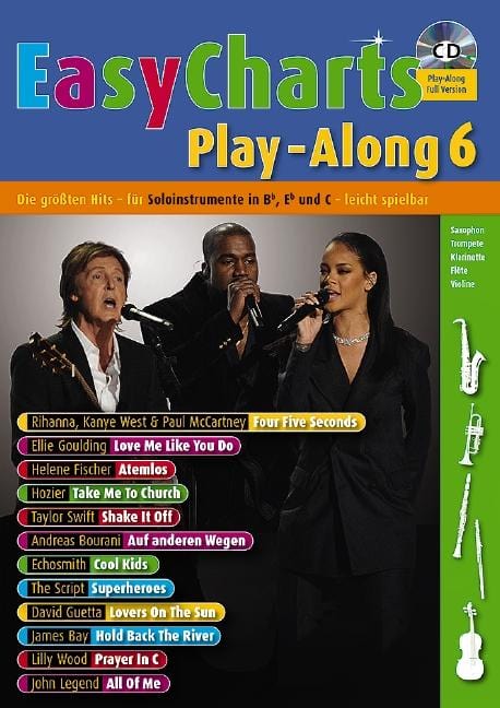 Easy Charts Play-Along Band 6 Die größten Hits spielerisch leicht gesetzt 小號獨奏 | 小雅音樂 Hsiaoya Music