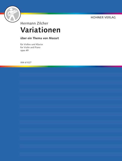 Variations on a Theme of Mozart op. 94 KV 131 from Divertimento No. 2, K 131 (1772) 齊爾赫 變奏曲 主題 嬉遊曲 小提琴加鋼琴 | 小雅音樂 Hsiaoya Music