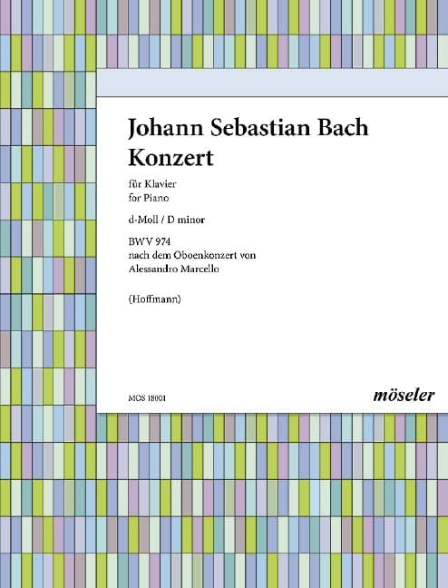 Konzert D minor BWV 974 nach dem Oboenkonzert von Alessandro Marcello 巴赫約翰‧瑟巴斯提安 協奏曲 小調 雙簧管協奏曲 大提琴 鋼琴獨奏 | 小雅音樂 Hsiaoya Music