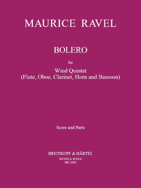 Bolero for Wind Quintet 拉威爾摩利斯 木管五重奏 波麗露管樂五重奏 | 小雅音樂 Hsiaoya Music