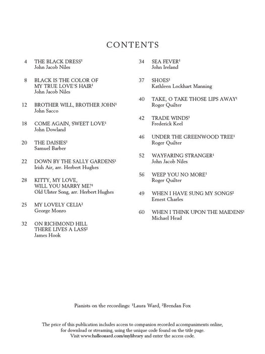 Introduction to Art Song for Baritone/Bass Songs in English for Classical Voice Students 導奏 藝術歌曲 古典 | 小雅音樂 Hsiaoya Music