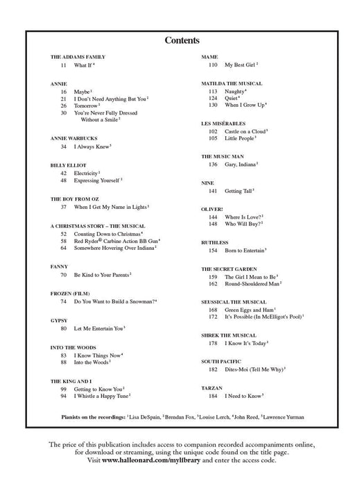 Singer's Musical Theatre Anthology - Children's Edition Book with Online Audio | 小雅音樂 Hsiaoya Music