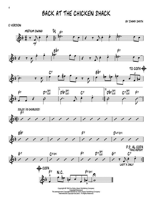 Jimmy Smith Jazz Play-Along Volume 184 爵士音樂 | 小雅音樂 Hsiaoya Music