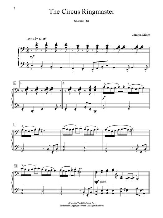 The Circus Ringmaster Later Elementary to Early Intermediate Duet / 1 Piano, 4 Hands 二重奏 鋼琴 | 小雅音樂 Hsiaoya Music