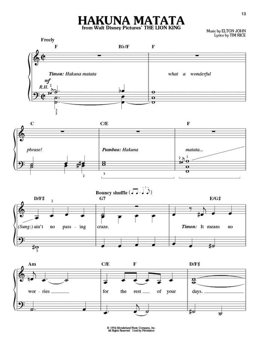 Disney's Best Easy Piano Play-Along Volume 15 鋼琴 | 小雅音樂 Hsiaoya Music