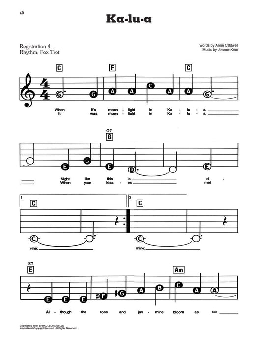 Songs of Hawaii E-Z Play Today #10 | 小雅音樂 Hsiaoya Music