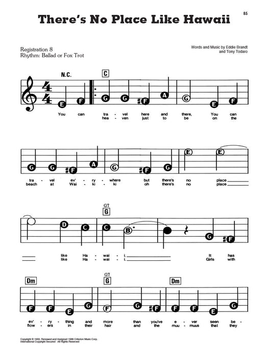 Songs of Hawaii E-Z Play Today #10 | 小雅音樂 Hsiaoya Music