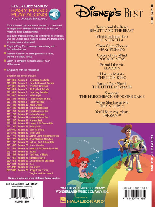 Disney's Best Easy Piano Play-Along Volume 15 鋼琴 | 小雅音樂 Hsiaoya Music