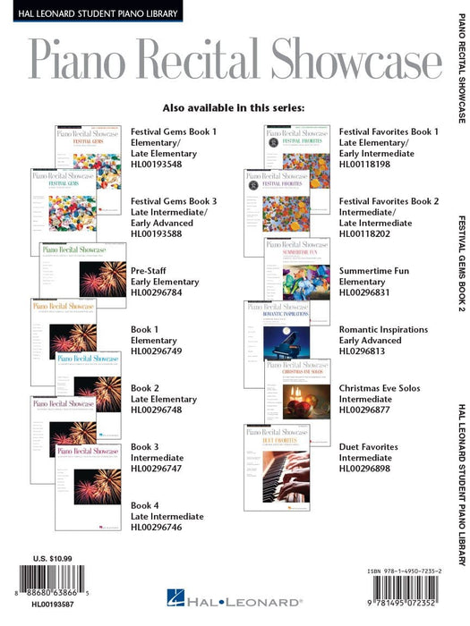 Festival Gems Book 2 - 10 Outstanding NFMC Early Intermediate/Intermediate Solos Piano Recital Showcase 獨奏 鋼琴 | 小雅音樂 Hsiaoya Music