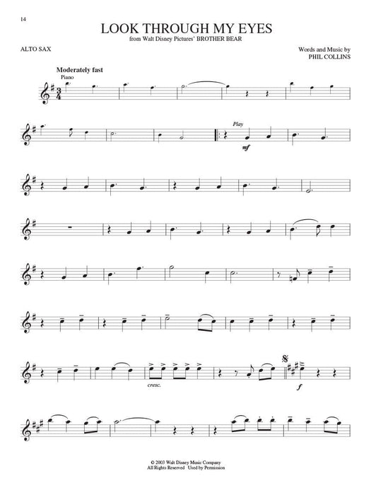 Disney Greats for Alto Sax Instrumental Play-Along Pack 中音薩氏管 | 小雅音樂 Hsiaoya Music