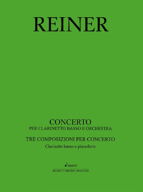 Clarinet Concerto 萊納．卡瑞爾 協奏曲 豎笛加管弦樂團 朔特版 | 小雅音樂 Hsiaoya Music