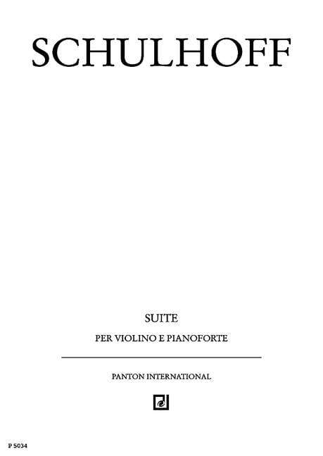 Suite WV 18 舒霍夫．厄文 組曲 小提琴加鋼琴 朔特版 | 小雅音樂 Hsiaoya Music