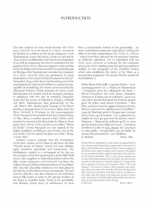 Petite Messe Solennelle Soli, SATB, 2 Pianos and Harmonium Vocal/Choral Score 鋼琴 | 小雅音樂 Hsiaoya Music