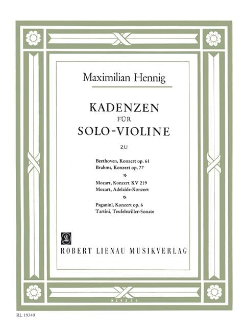 Kadenzen komplett 裝飾樂段 小提琴獨奏 | 小雅音樂 Hsiaoya Music