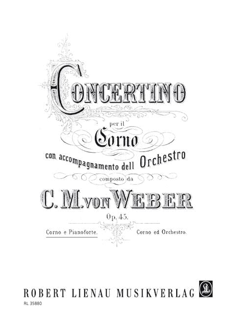 Concertino E major op. 45 韋伯．卡爾 小協奏曲大調 法國號 (含鋼琴伴奏) | 小雅音樂 Hsiaoya Music